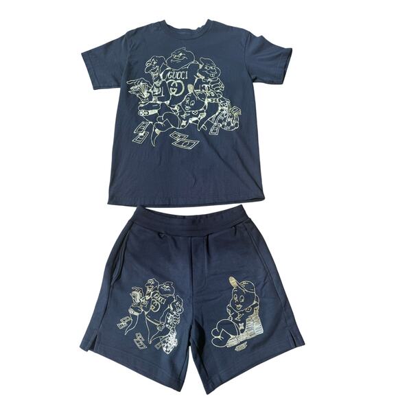 Chinatown Market Ghost Gang 21’ Secret Club full set shorts and shirt RARE s/m - Picture 1 of 11